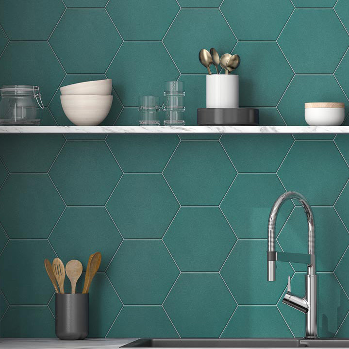 Regent Green Hexagon Wall and Floor Tile