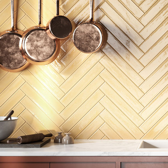 Lacquer Turmeric Wall Tile