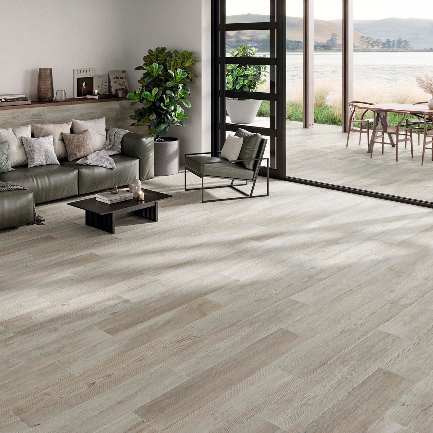 Olaf Beige Wood Effect Wall and Floor Tile