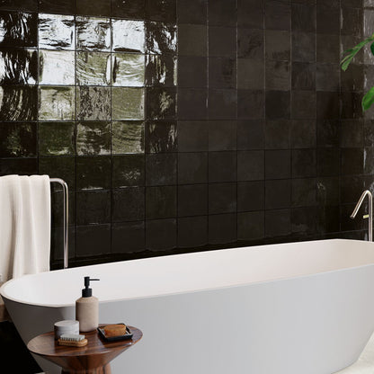 Gemma Black Square Wall Tile