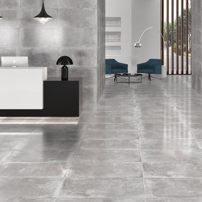 Astra Silver Large Floor Tile