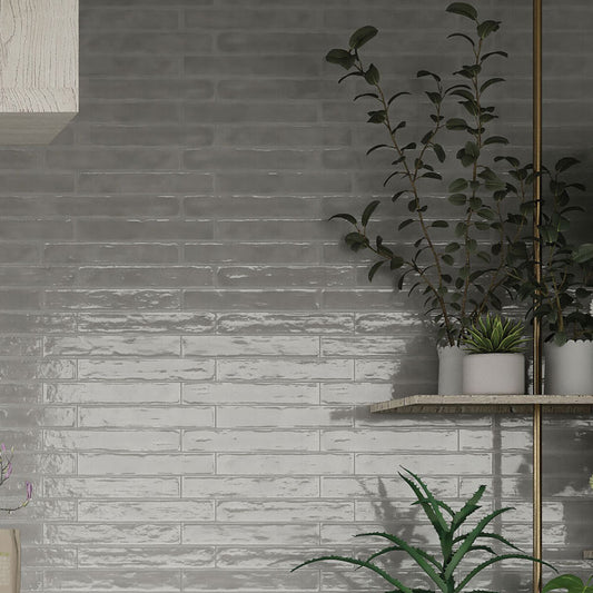 Lacquer Grey Wall Tile