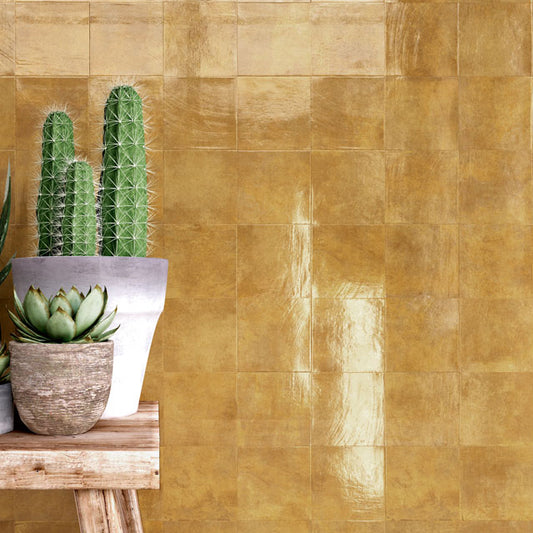 Gemma Gold Square Wall Tile