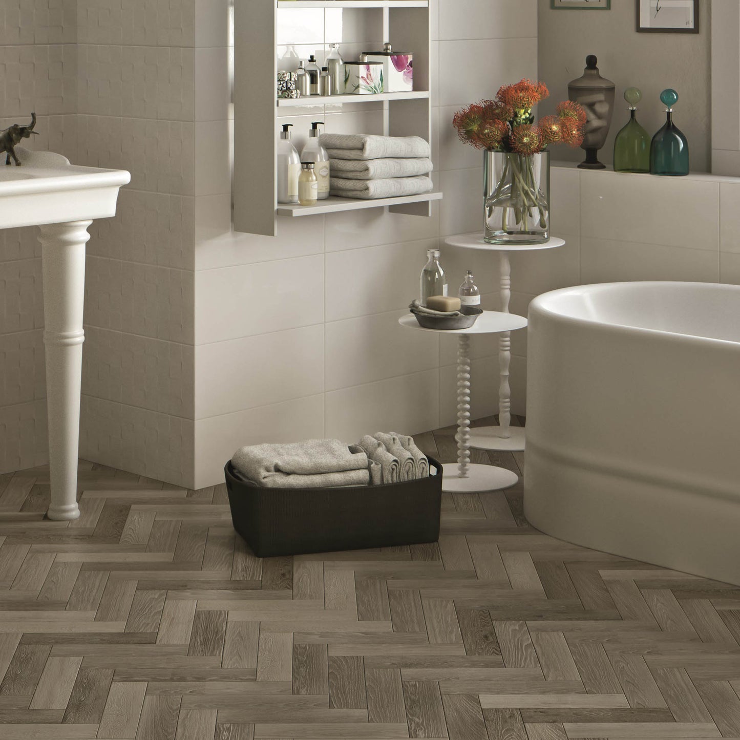 Suburb Taupe Wall and Floor Tile