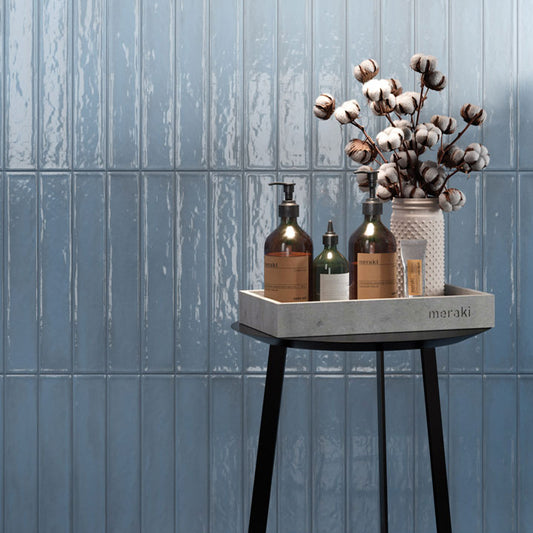 Lacquer Baby Blue Wall Tile