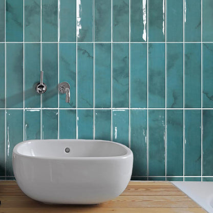 Tahiti Green Aqua Wall Tile