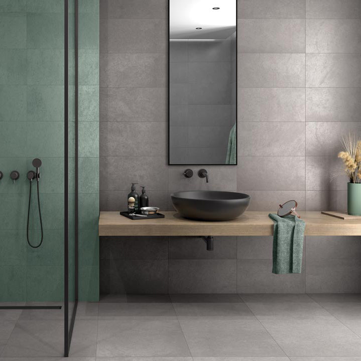 Broadway Dark Grey Stone Effect Wall Tile