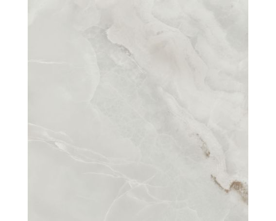 Light Grey Onyx Marble Effect 600x600mm Porcelain Floor Tile - Bliss Range | Tilles360