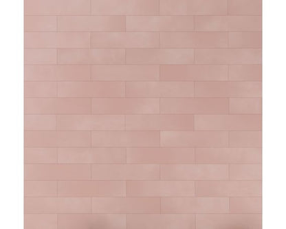 Pink Slim Brick Shape Wall and Floor Tiles - Boston Range | Tiles360