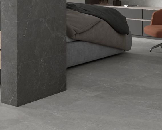 Grey Stone Effect Tile 600x600mm -La Borrasca Range | Tiles360