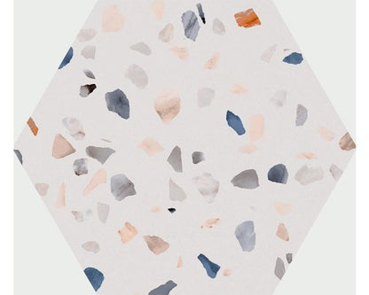 Terrazzo Effect Hexagon Wall and Floor Tiles in Multiple Colours -Megan Range | Tiles360