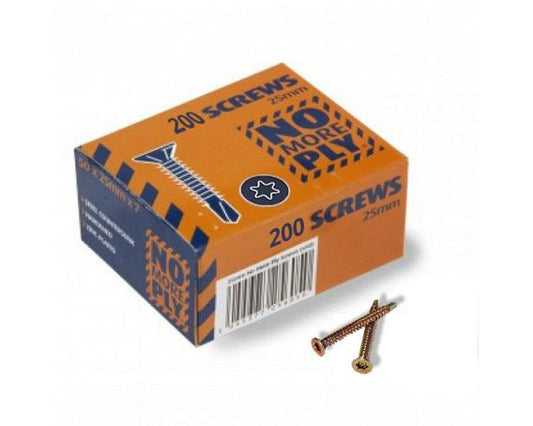 No More Ply Screws 25mm (box of 200) | Tiles360