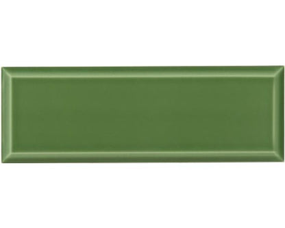 Bevelled Metro Wall Tile 98mm x 298mm in Green - Paris Metro Range | Tiles360