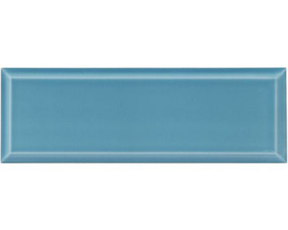 Bevelled Metro Wall Tile 98mm x 298mm in Light Blue- Paris Metro Range