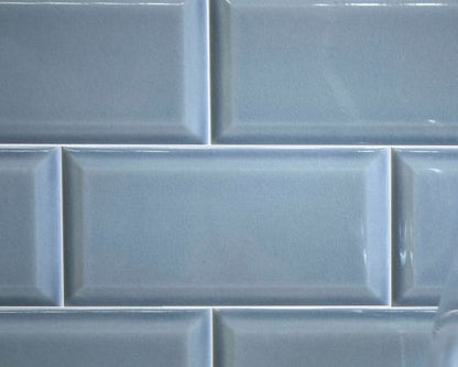 Rustico Blue Gloss Crackle Metro Wall Tile